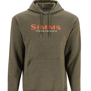 Simms Fishing Logo Hoodie Men's Medium NWT Military Heather color